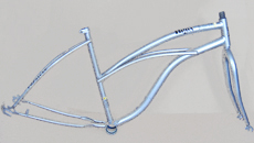 26"woman beach cruiser bike frame